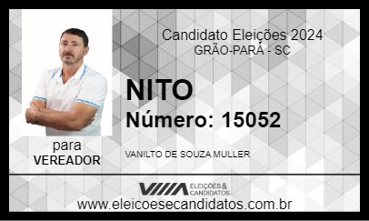 Candidato NITO 2024 - GRÃO-PARÁ - Eleições