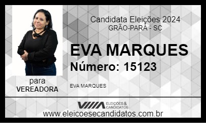 Candidato EVA MARQUES 2024 - GRÃO-PARÁ - Eleições