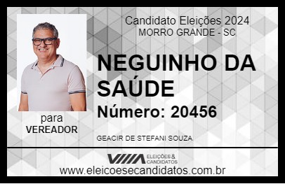 Candidato NEGUINHO DA SAÚDE 2024 - MORRO GRANDE - Eleições