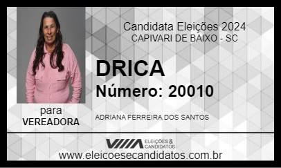 Candidato DRICA 2024 - CAPIVARI DE BAIXO - Eleições