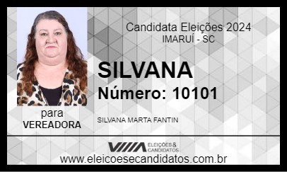 Candidato SILVANA 2024 - IMARUÍ - Eleições