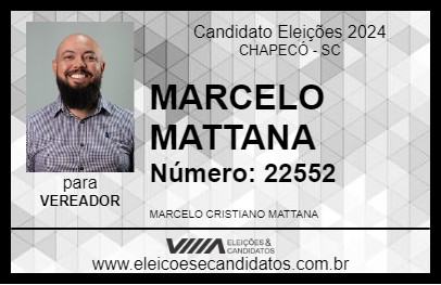 Candidato MARCELO MATTANA 2024 - CHAPECÓ - Eleições