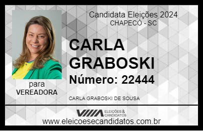 Candidato CARLA GRABOSKI 2024 - CHAPECÓ - Eleições