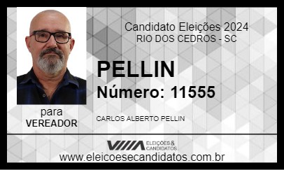 Candidato PELLIN 2024 - RIO DOS CEDROS - Eleições