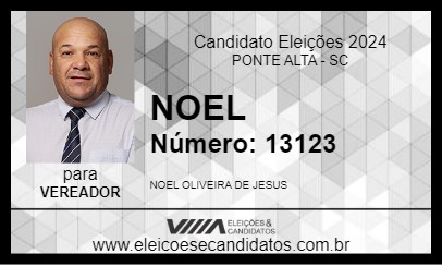 Candidato NOEL 2024 - PONTE ALTA - Eleições