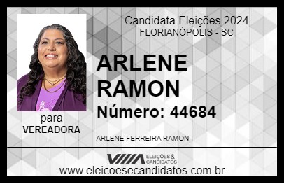 Candidato ARLENE RAMON 2024 - FLORIANÓPOLIS - Eleições