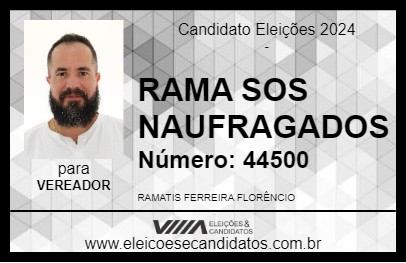 Candidato RAMA SOS NAUFRAGADOS 2024 - FLORIANÓPOLIS - Eleições