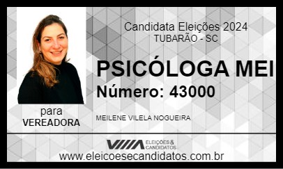 Candidato PSICÓLOGA MEI 2024 - TUBARÃO - Eleições