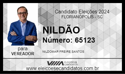 Candidato NILDÃO 2024 - FLORIANÓPOLIS - Eleições