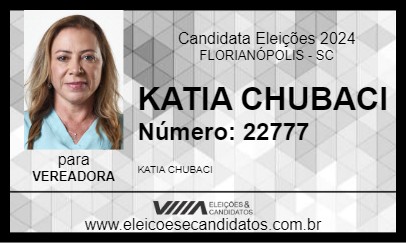 Candidato KATIA CHUBACI 2024 - FLORIANÓPOLIS - Eleições