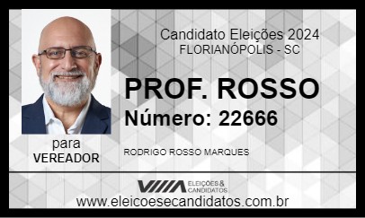 Candidato PROF. ROSSO 2024 - FLORIANÓPOLIS - Eleições