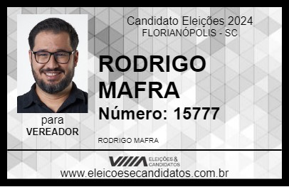 Candidato RODRIGO MAFRA  2024 - FLORIANÓPOLIS - Eleições