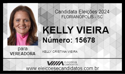 Candidato KELLY VIEIRA 2024 - FLORIANÓPOLIS - Eleições