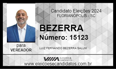 Candidato BEZERRA 2024 - FLORIANÓPOLIS - Eleições