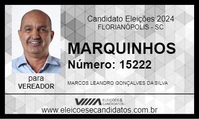 Candidato MARQUINHOS  2024 - FLORIANÓPOLIS - Eleições