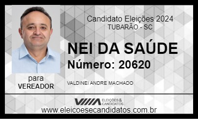 Candidato NEI DA SAÚDE 2024 - TUBARÃO - Eleições