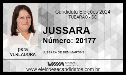 Candidato JUSSARA 2024 - TUBARÃO - Eleições