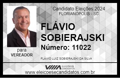 Candidato FLÁVIO SOBIERAJSKI 2024 - FLORIANÓPOLIS - Eleições