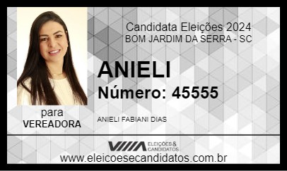 Candidato ANIELI 2024 - BOM JARDIM DA SERRA - Eleições