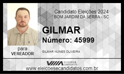 Candidato GILMAR 2024 - BOM JARDIM DA SERRA - Eleições