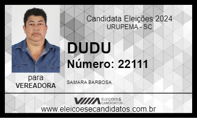 Candidato DUDU 2024 - URUPEMA - Eleições