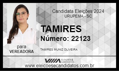 Candidato TAMIRIS 2024 - URUPEMA - Eleições