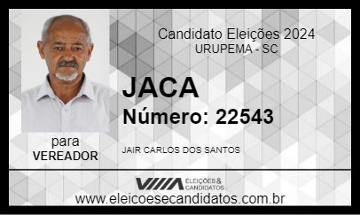 Candidato JACA 2024 - URUPEMA - Eleições