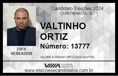 Candidato VALTINHO ORTIZ 2024 - CURITIBANOS - Eleições