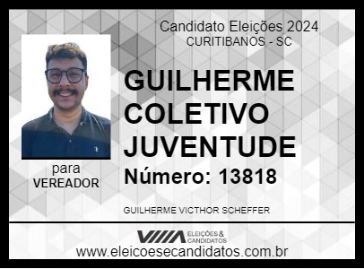 Candidato GUILHERME COLETIVO JUVENTUDE 2024 - CURITIBANOS - Eleições