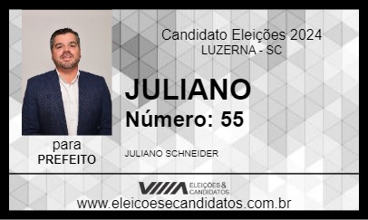 Candidato JULIANO 2024 - LUZERNA - Eleições