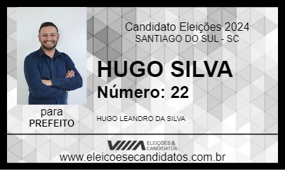 Candidato HUGO SILVA 2024 - SANTIAGO DO SUL - Eleições