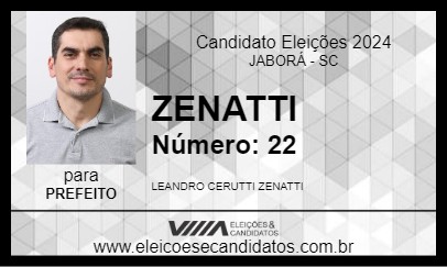 Candidato ZENATTI 2024 - JABORÁ - Eleições