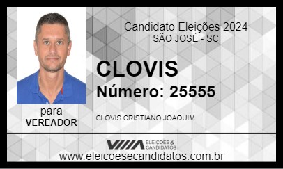 Candidato CLOVIS 2024 - SÃO JOSÉ - Eleições