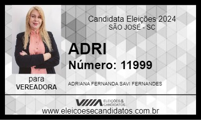 Candidato ADRI 2024 - SÃO JOSÉ - Eleições