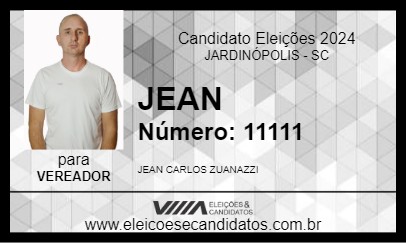 Candidato JEAN  2024 - JARDINÓPOLIS - Eleições