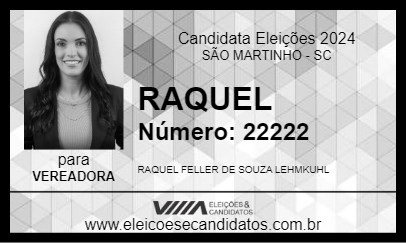 Candidato RAQUEL 2024 - SÃO MARTINHO - Eleições