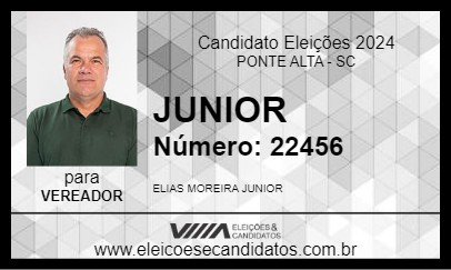 Candidato JUNIOR 2024 - PONTE ALTA - Eleições