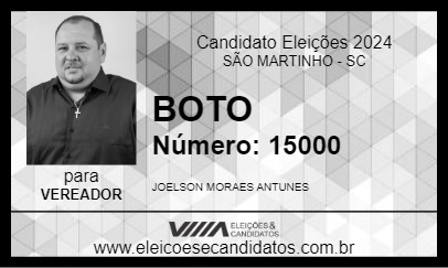 Candidato BOTO 2024 - SÃO MARTINHO - Eleições