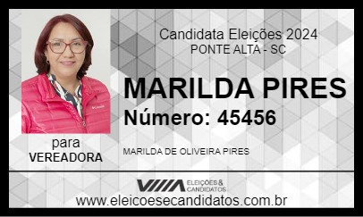 Candidato MARILDA PIRES 2024 - PONTE ALTA - Eleições