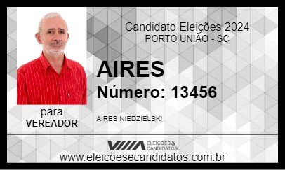 Candidato AIRES 2024 - PORTO UNIÃO - Eleições