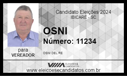 Candidato OSNI 2024 - IBICARÉ - Eleições