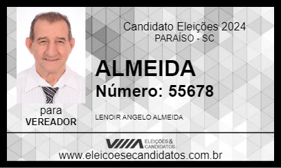 Candidato ALMEIDA 2024 - PARAÍSO - Eleições