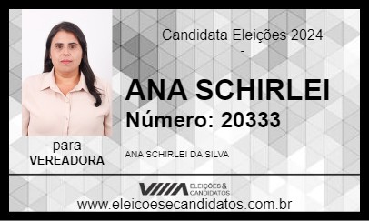 Candidato ANA SCHIRLEI 2024 - LAGES - Eleições