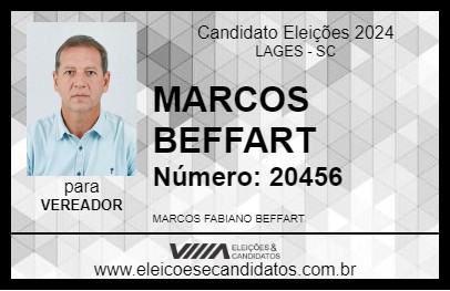 Candidato MARCOS BEFFART 2024 - LAGES - Eleições