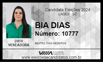 Candidato BIA DIAS 2024 - LAGES - Eleições