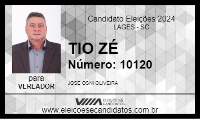 Candidato TIO ZÉ 2024 - LAGES - Eleições