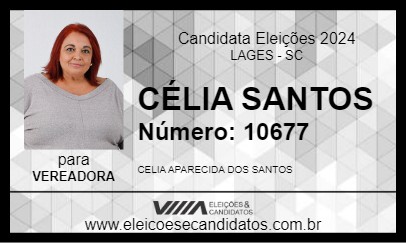 Candidato CÉLIA SANTOS 2024 - LAGES - Eleições