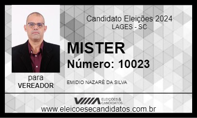 Candidato MISTER 2024 - LAGES - Eleições