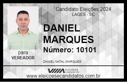 Candidato DANIEL MARQUES 2024 - LAGES - Eleições