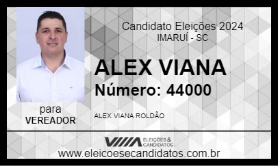 Candidato ALEX VIANA 2024 - IMARUÍ - Eleições